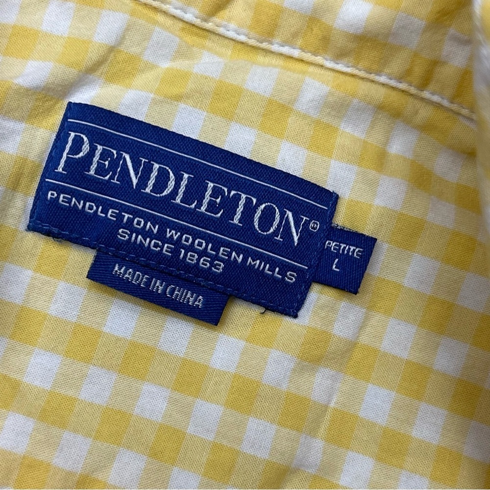 Pendleton gingham cotton button down shirt - Picture 2 of 6